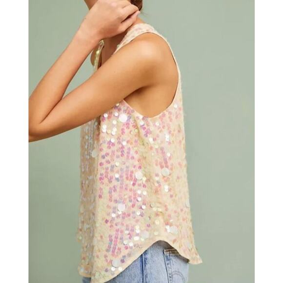 Anthropolige sequince sleeveless top - Picture 2 of 5
